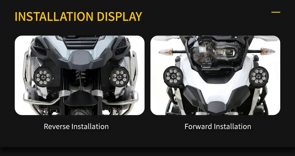 Side-by-side view of forward and reverse installation options for motorcycle bracket-mounted LED lights.jpg