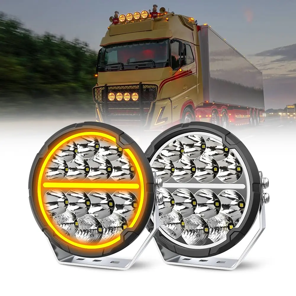 Round DRL Driving Lights 6.5 Inch