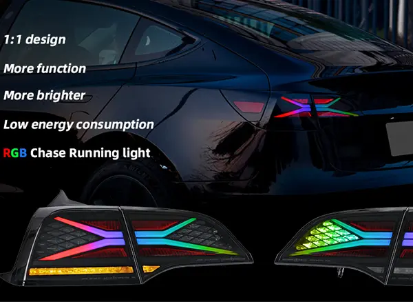 Transform Your Tesla with the WD-TSL01-RGB-US Tail Lights: A Fusion of Safety and Style